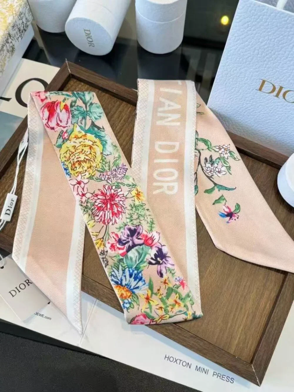 ✨Christian Dior Twilly Scarf Silk Women's CHRISTIAN DIOR
